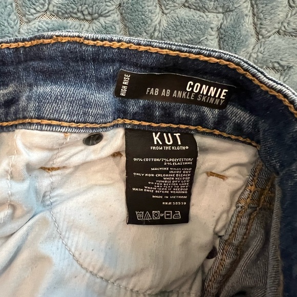 KUT FROM THE KLOTH size 0 "Connie" Fab Ab Ankle Skinny Jeans in GUC!! - Picture 5 of 8